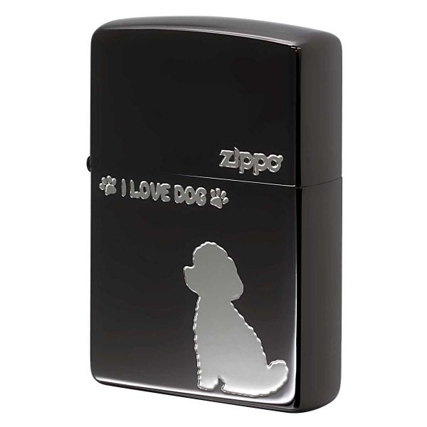 Zippo ジッポライター トイプードル 犬 ドック ブラックニッケル TP_BN1 プレゼント 贈...