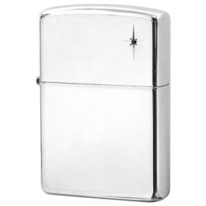 Zippo ジッポライター Sterling Silver スターリングシルバー 純銀 ブラックダイヤモンド BK DIA