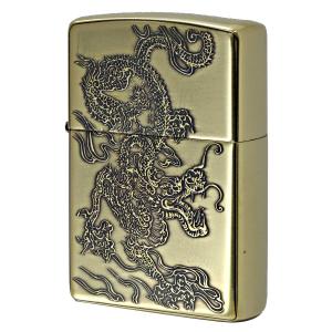 ZIPPO（ジッポー） ジッポライター 龍 ドラゴン 立体電鋳板 クローム