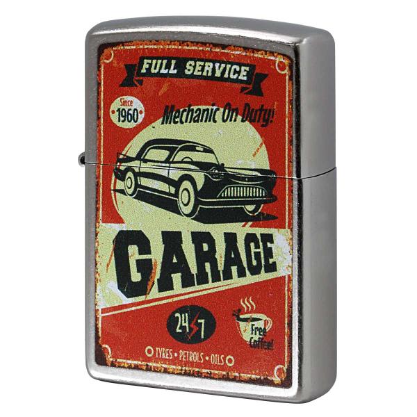 Zippo ジッポライター オールドポスター風 GARAGE Mechanic On Duty! P...