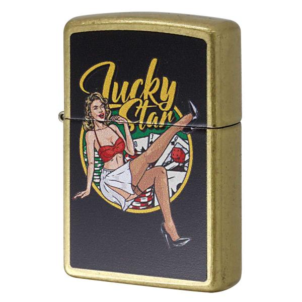 Zippo ジッポライター LUCKY STAR Pin Up Girl ピンナップガール セクシー...