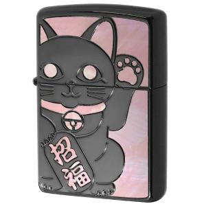 Zippo ジッポライター SHELL LUCKY CAT シェル ラッキーキャット 1201S686 BK｜zippo-flamingo