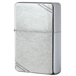 Zippo ジッポライター Brushed Chrome Vintage フラットトップ ブラッシュ...