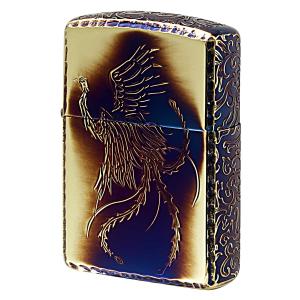 Zippo ジッポライター アーマー 鳳凰 フェニックス 唐草 アラベスク ARMOR 5面 ブラスいぶし プレゼント 贈り物 男性 かっこいい 高級