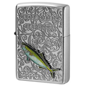 Zippo ジッポライター Vintage Cloisonne fish metal Salt Water Fish ヴィンテージ 七宝メタル AN-ブリ メール便可｜zippo-flamingo