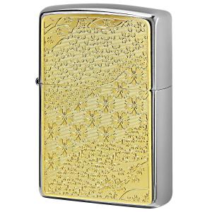 Zippo ジッポライター 200 Metal Gold Plate 真鍮板メタル ゴールドプレート 2MP-桜 GP メール便可｜zippo-flamingo