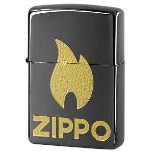 Zippo ジッポライター ZIPPO LOGO Flame Gold 2BKG-Z メール便可｜zippo-flamingo