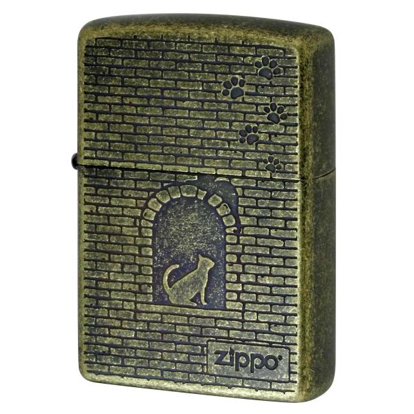 Zippo ジッポライター ネコ 猫 Cat 窓辺に猫 真鍮バレル CAT Series Cat i...