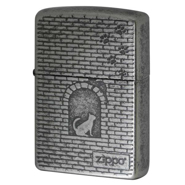 Zippo ジッポライター ネコ 猫 Cat 窓辺に猫 ニッケルバレル CAT Series Cat...