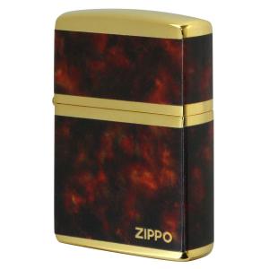 Zippo ジッポライター MARBLE LOGO 大理石調 レッドマーブル ロゴ 金メッキ 2G-4BWZ｜zippo-flamingo