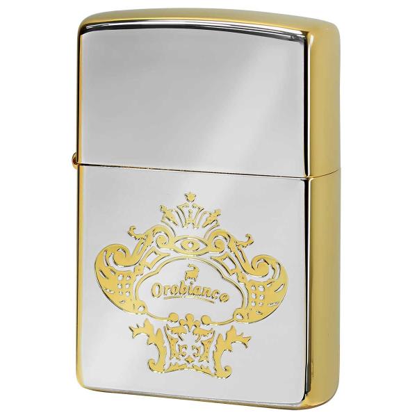 Zippo ジッポライター Orobianco Logo オロビアンコ ロゴデザイン シルバー＆ゴー...