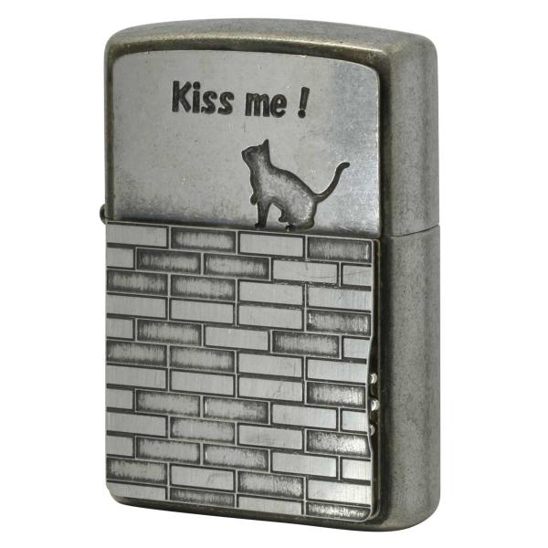 Zippo ジッポライター Kiss me cat&apos;s キスミー キャッツ クローム ZTR-CAT...
