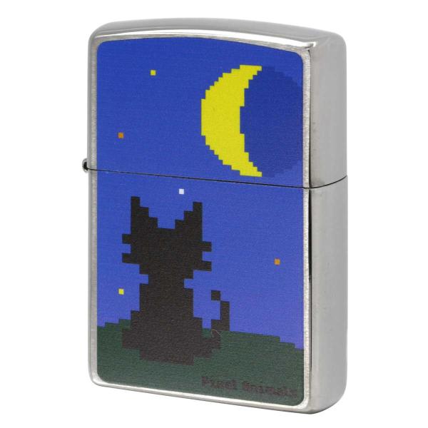 Zippo ジッポライター ピクセルアート 猫 キャット アニマル Pixel Animals 2P...