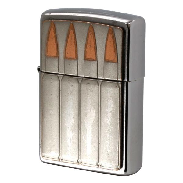 絶版/ヴィンテージ Zippo ジッポー 中古 2018年製造Bullets Emblem エンブレ...