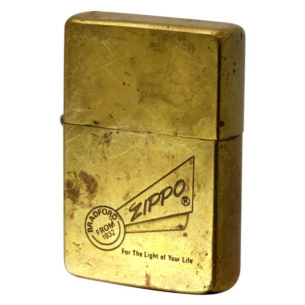 絶版/ヴィンテージ Zippo ジッポー 中古 1986年製造1937レプリカ フラットトップ ブラ...