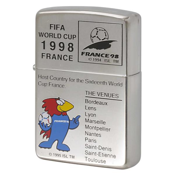 絶版/ヴィンテージ Zippo ジッポー 中古 1997年製造フランスFIFAワールドカップ シリア...
