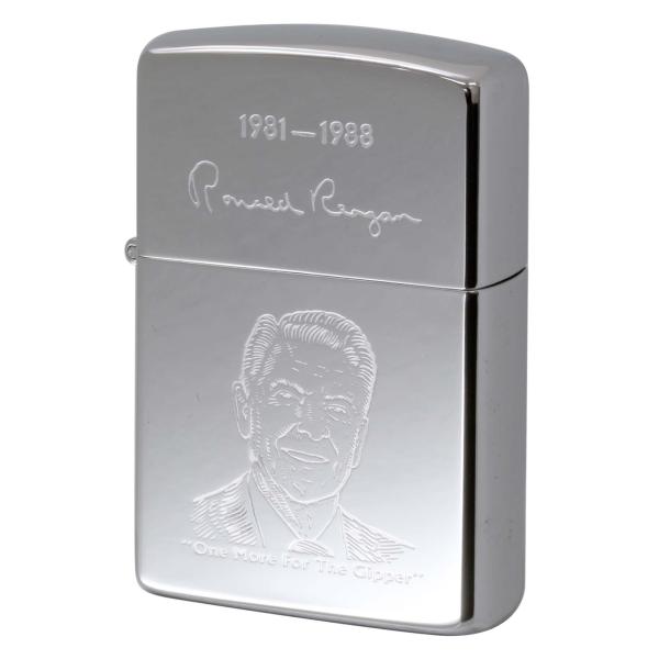 絶版/ヴィンテージ Zippo ジッポー 中古 1989年製造ロナルド・ウィルソン・レーガン [S]...