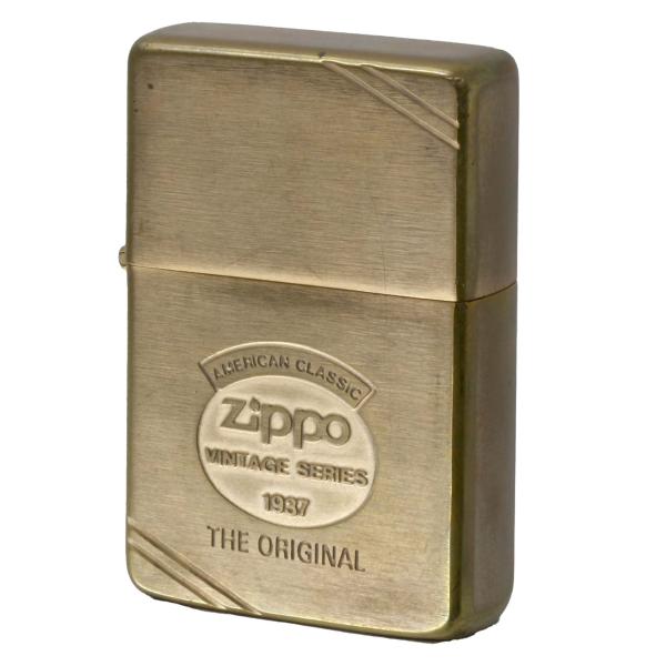 絶版/ヴィンテージ Zippo ジッポー 中古 1986年製造1937レプリカ ブラス つや消し フ...