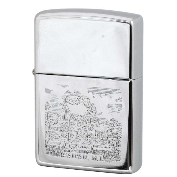 絶版/ヴィンテージ Zippo ジッポー 中古 1997年製造SAIPAN LATTE STONE ...