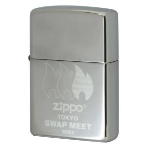 絶版/ヴィンテージ Zippo ジッポー 中古 2000年製造東京スワップミート記念 2001Sil...