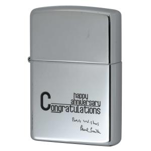 絶版/ヴィンテージ Zippo ジッポー 中古 2003年製造ZIPPO Paul Smith Happy Anniversary Congratulations [S]ほぼ新品同様｜Zippo専門店フラミンゴ Yahoo!店