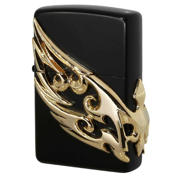 Zippo ジッポライター WING METAL ウイングメタル BKG メール便可