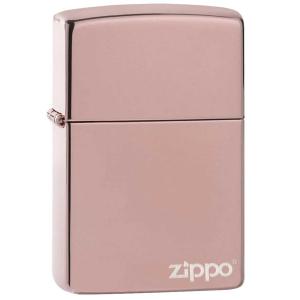 Zippo ジッポライター High Polish Rose Gold Zippo Logo 49190ZL メール便可｜zippo-flamingo