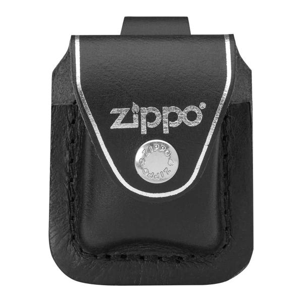 Zippo ジッポライター レザーケース ループ ブラック LPLBK