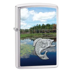 Zippo ジッポライター Fish in Lake 29408 メール便可｜zippo-flamingo