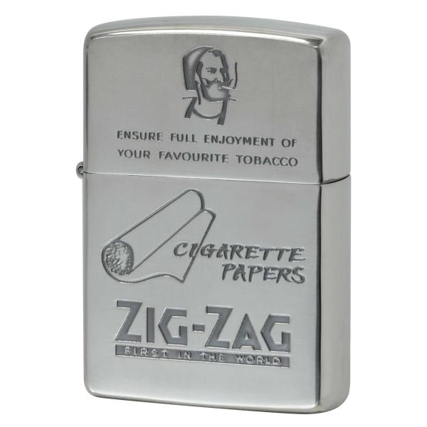 絶版/ヴィンテージ Zippo ジッポー 中古 1994年製造ZIG-ZAG Design タバコ用...