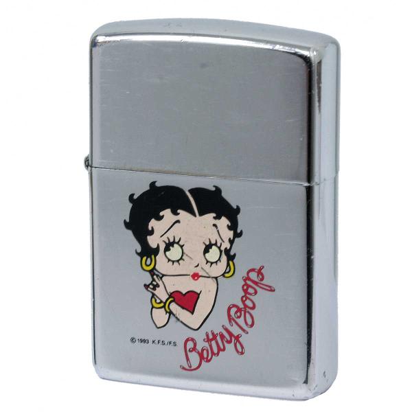 絶版/ヴィンテージ Zippo 中古 1993年製造Betty Boop ベティ・ブープ [C]使用...
