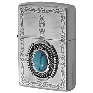 Zippo ジッポライター Turquoise Style ターコイズスタイル イミテーションストーン トライバル柄 80053 メール便可｜zippo-flamingo