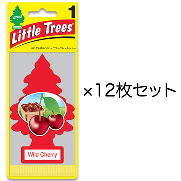 12枚セット Little Trees リトルツリー ワイルド・チェリー 1枚入り×12枚セット 車...