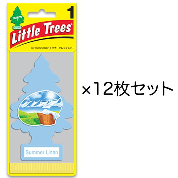 12枚セット Little Trees リトルツリー サマー・リネン 1枚入り×12枚セット 車用芳...