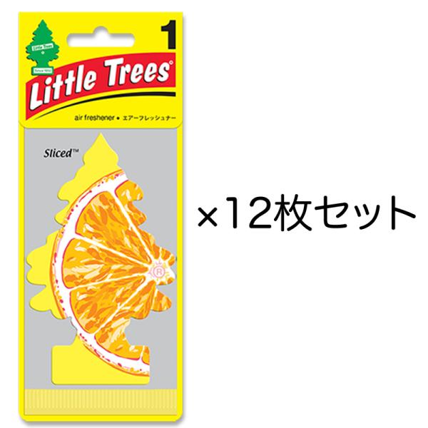 12枚セット Little Trees リトルツリー スライス 1枚入り×12枚セット 車用芳香剤 ...