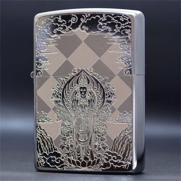 ZIPPO ジッポーライター ジッポライター MetalPlate メタルプレート 2MP-聖観世音...