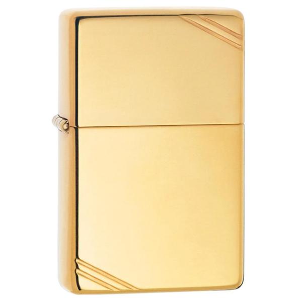 ZIPPO ジッポーライター #270 1937レプリカ ハイポリッシュブラスヴィンテージ コーナー...
