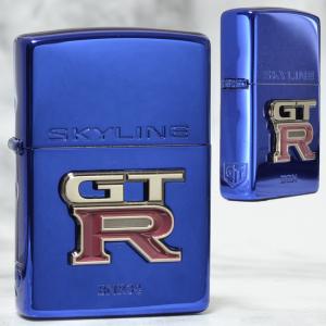 SKYLINEジッポ ZIPPO ライター スカイライン GT-R R34 リアルエンブレム 車 イオン