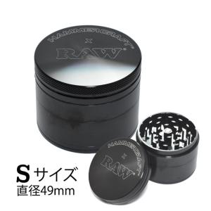 RAW×HAMMERCRAFT アルミニウムグラインダー  Ssize（直径49mm） BLACK ブラック｜zipponakamura