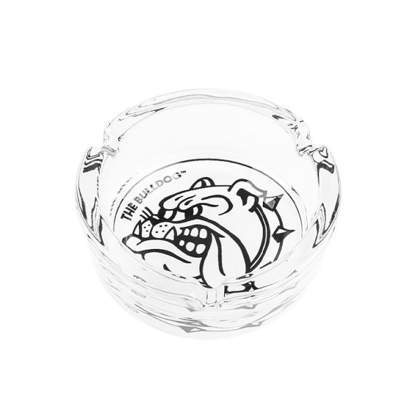 Bulldog ガラスアシュトレイ 灰皿 ブラック＆ホワイト