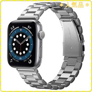 Spigen Apple Watch バンド ステンレス製 「All Series」 Series SE/Series 6 / Series 5 / 4 (44mm) Series 3 / 2 / 1 42mm 対応 バンド調整可 腕時計 時計バ