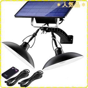 Aokyoung 分離型2灯LEDソーラーライト 屋外 LED センサーライト 5500mAh超大電池容量 延長コード3m*4本 太陽光パネル充電 自動点灯/消灯 電気代不要 センサーラ