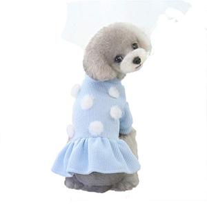 ペット服 犬服 可愛 ペットウェアい ドレス デニム 犬服 秋冬 ドッグウェア ワンピース 裏起毛 チュール パール 小型犬 中型犬 ファッション ス