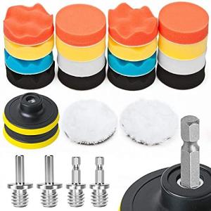 ポリッシャー バフ 80mm 24点 六角軸付き 電動ポリッシャー用