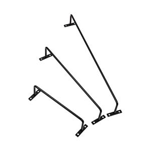 KBER アイアンバー タオル掛け タオルハンガー アイアン アンティーク 黒 白 長さ 18.6cm 28.6cm 38.8cm (38.8cm，