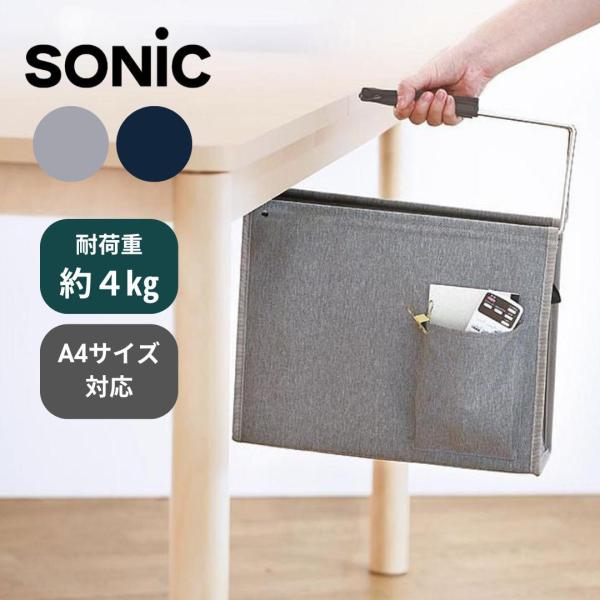 ソニック ハンギングボックス ユートリム A4ファイル対応 グレー UT-4766-GL 正規品 北...
