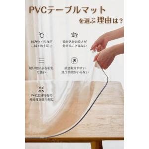 テーブルクロス テーブルマット 透明 オーダー...の詳細画像3