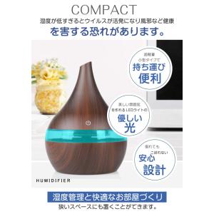 加湿器 1L ハイブリッド式 空気浄化 LED...の詳細画像3