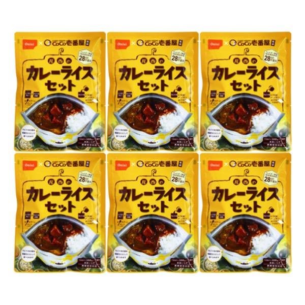 尾西食品 CoCo壱番屋監修 尾西のカレーライスセット スプーン付き 6個 (袋入り 非常食 保存食...