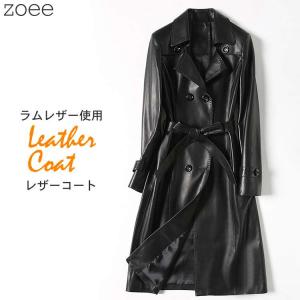 Haruf レザーコート トレンチコート ロングコート レディース 本